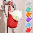 thumbnail image 3 of Tunhigl Soap and Sponge Hanging Basket for Kitchen & Bathroom Storage - Flexible, Durable, and Easy to Clean Orange, 3 of 3