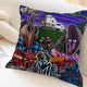 thumbnail image 3 of Funda de cojín vintage de la película Beetlejuice 2, funda de almohada para sofá, coche, regalo de Navidad, 40 x 40 cm, 45 x 45 cm, 3 of 5