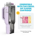 thumbnail image 4 of Vaso Cirkul de acero inoxidable, color lila, 1,2 L, con asa StrawSip, 4 of 9