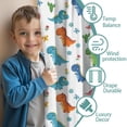 thumbnail image 3 of Blackout Kids Curtains,Dinosaur and Flower Pattern Childrens Insulated Curtains Set Of 2,Bedroom Essentials,Toddler Room Decor 52"x63", 3 of 5