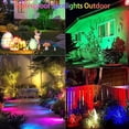 thumbnail image 2 of Multi Colored Spotlights Outdoor: RGBW LED Spot Light Plug in 120V Remote Control 16 Color Changing Landscape for Lawn Yard Garden Outside Path Tree Holiday Décor, 4 Pack (RGB+Warm White), 2 of 5