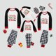 thumbnail image 2 of Pijamas familiares a juego de Navidad, juego de pijamas de Navidad, comienza con Cristo, gris, 2 of 3