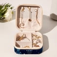 thumbnail image 6 of Hanukkah Square Portable Jewelry Box Organizer for Rings, Earrings, Necklaces, Bracelets - Travel Must-Have for Girls and Women, 6 of 6