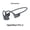 Black, variant on Restored Shokz OpenRun Pro 2 - Open-Ear, Bone Conduction Sport Headphones,Silver