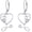 Veterinary Earrings - Fauna, variant on Stethoscope Earrings 925 Sterling Silver Dog Heart Stethoscope Leverback Drop Earrings Medical Jewelry Birthday Graduation Nurses Day Gifts for Women Nurse Doctor Vet Tech