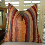Plutus Red Earth Handmade Throw Pillow-Color:Multi,Size:12 x 20