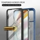 thumbnail image 3 of Shockproof Rugged Case with Built-in Screen Protector for Moto G60, Transparent Black Design, 3 of 5