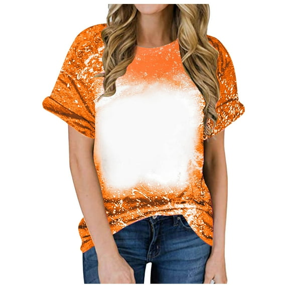 aidice Plus Size T Shirts for Women Trendy Round Neck Short Sleeve Loose Shirts Comfy Casual Summer Tops
