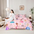 thumbnail image 4 of Manfei Dreamy Cartoon Princess Twin Bedding Sets 7pcs, Kawaii Girl Bedding Comforter Set, 4 of 7