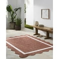 thumbnail image 5 of Hauteloom Varro Living Room, Bedroom Patio Outdoor Area Rug - Traditional - Rust, Cream - 5'3" x 7', 5 of 8