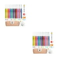 thumbnail image 4 of Ruiboury Crochet Hook Set Extra Kit Yarn Holder Soft Comfortable Tools Gauge Stitch Sewing Knitting Handle For Mom's Type4 2Set, 4 of 6