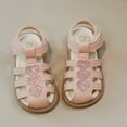 thumbnail image 6 of Ovbmpzd Toddler Girl Sandals Closed Toe Sequin Low Heels Fisherman Sandals Beach Summer Pool Water Strappy Shoes for Little Big Kid, 6 of 8