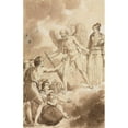 thumbnail image 2 of Charles Abraham Chasselat 17x24 Black Ornate Framed Double Matted Museum Art Print Titled: Allegory (1818), 2 of 5