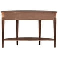 thumbnail image 5 of 51.1 Inch  Modern Curved Console Table, Sofa Table with 3 Drawers and 1 Storage Shelf for Hallway, Entryway and Living Room, Espresso, 5 of 8