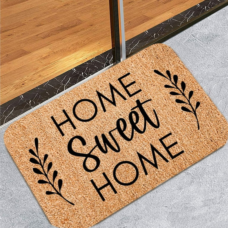 coappsuiop carpet coir welcome mats for front door, funny door mats outside  