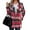 Hot Pink, variant on Hoodie for Women, Plaid Shacket Outerwear Trendy Fall Button Wool Tartan Trench Coat with Pockets