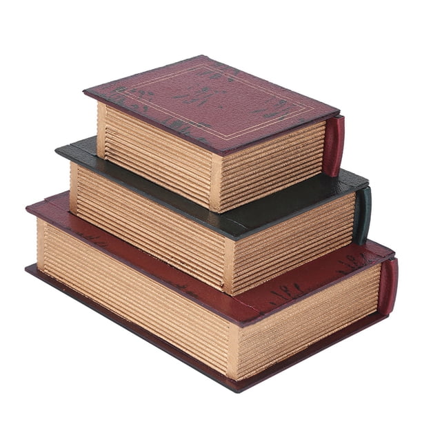 Caja de joyería, cofre de joyería de moda con forma de libro, caja de regalo de joyería, meticulosamente diseñado Jadeshay A