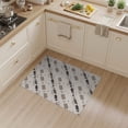 thumbnail image 2 of ODIKA 3'x5' Gray Geometric Patterned Design Washable Accent Rug Modern Abstract Motif with Accents Pet Friendly, Non-Shedding Mat for Bedside, Nursery Room, 2 of 7