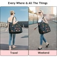 thumbnail image 5 of Pioneer Flower Floral Print Pattern Travel Tote Bags for Women Carry On,Large Weekender Bags for Women Travel,Multi Functional Duffle Bag for Work,Shopping,Sports, 5 of 5
