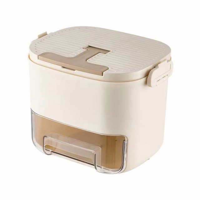 Bandeja para Cubitos de Hielo de Gran Capacidad con Diseño Tipo Cajón, Asa Oculta, Apta para Congelador, Molde para Hacer Hielo en Casa o en la Cocina.