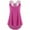 Hot pink, variant on Hpapadks Women's Tank Tops Bandages Sleeveless Vest Top High Low Solid Strappy Tanks Camisole Tops for Women Red XXXXXL