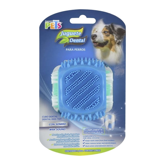 Juguete Dental Fancy Pets en Forma de Cubo con Cerdas para Perro