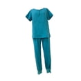 thumbnail image 4 of Conjunto Médico de enfermería Yinane pantalones de correr manga Corta con múltiples bolsillos, 4 of 8