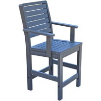 highwood® Eco-Friendly Recycled Plastic Weatherly Counter Armchair