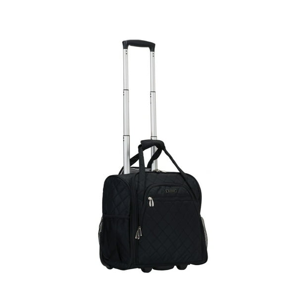 ROCKLAND BF31-BLACK MELROSE WHEELED UNDERSEAT CARRY-ON - BLACK