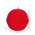 thumbnail image 3 of Vickerman MT196103D Ornement Flocked Wave Rouge 6 Po. - 2 par Sac, 3 of 3
