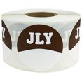 thumbnail image 1 of July Writable Months of the Year Jan - Dec Stickers | 1.5" Inch Round | 500 Pack, 1 of 1