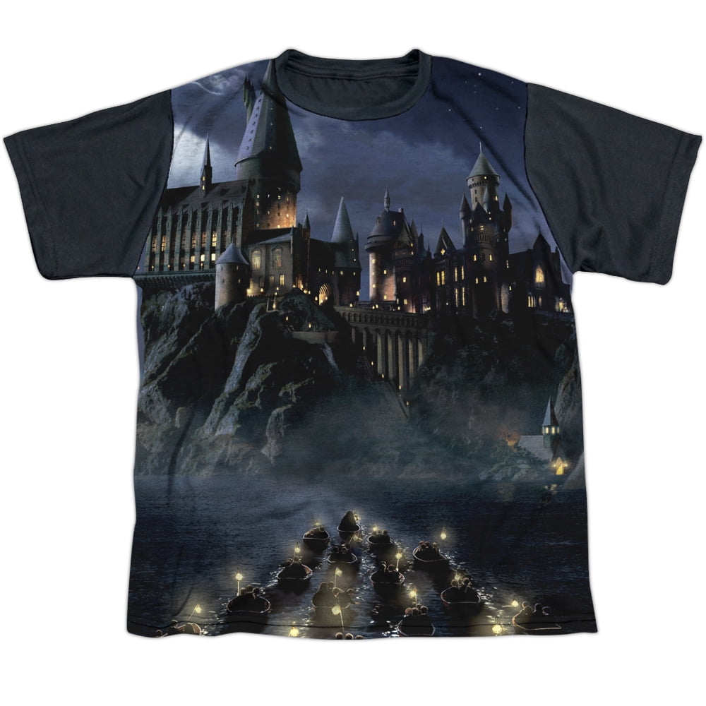 Harry Potter Hogwarts Big Boys Youth Sublimated Shirt with Black Back ...