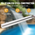 thumbnail image 2 of Stainless Steel Outdoor Wall-Mounted Waterfall Fountain with 7-Color LED, Remote – Saltwater Resistant Water Feature for Pool, Garden, Pond, 36 Inches, 2 of 6