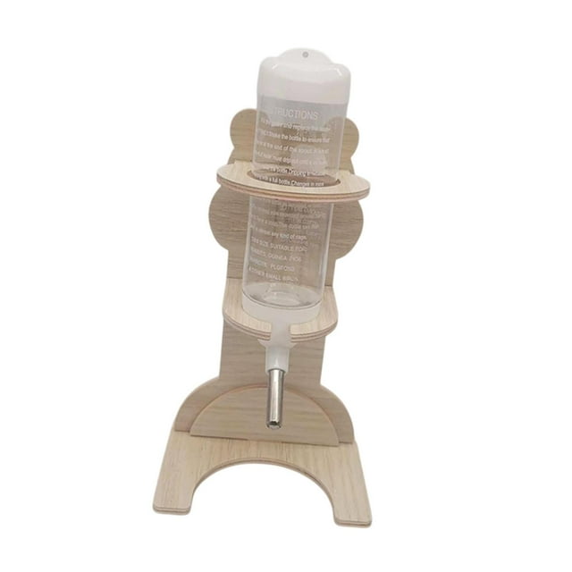 Botella de agua con soporte de botella de agua de hámster para ratas ratones pequeñas mascotas 125 ml