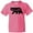 Neon Pink, variant on Inktastic Montana Black Bear Silhouette Youth T-Shirt