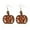 #1, variant on Glitter Acrylic Pumpkin Halloween Thanksgiving Fall Earrings Brown Wood Bezel