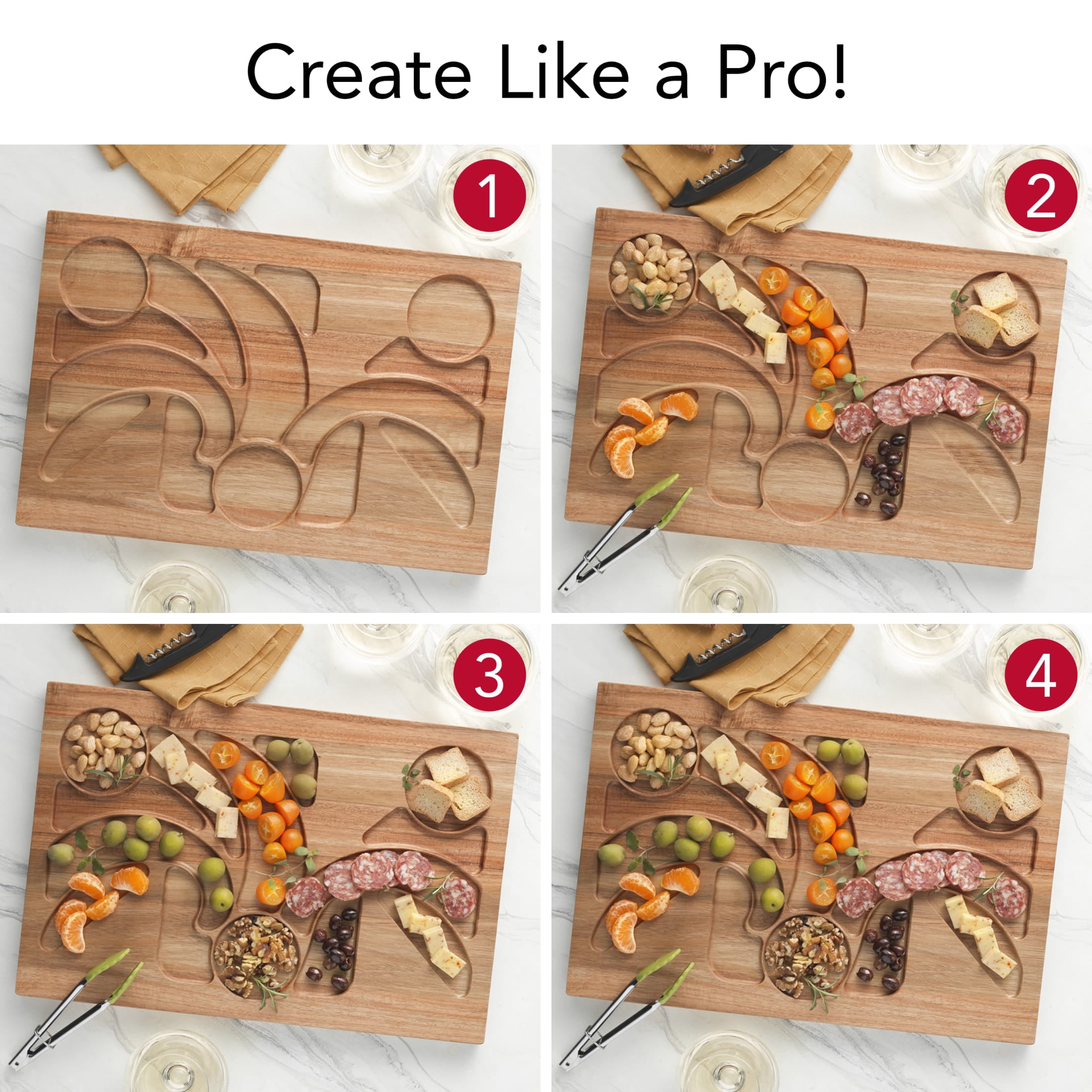 GoodCook Touch Charcuterie Grazing Board 18 x 12 Cutting Board