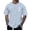 Light Blue, variant on Men's Summer Beach Little Tree Print Short Sleeve Round Neck T Shirt, Polyester, Lightweight, Skin friendly, for Casual & Active Occasions