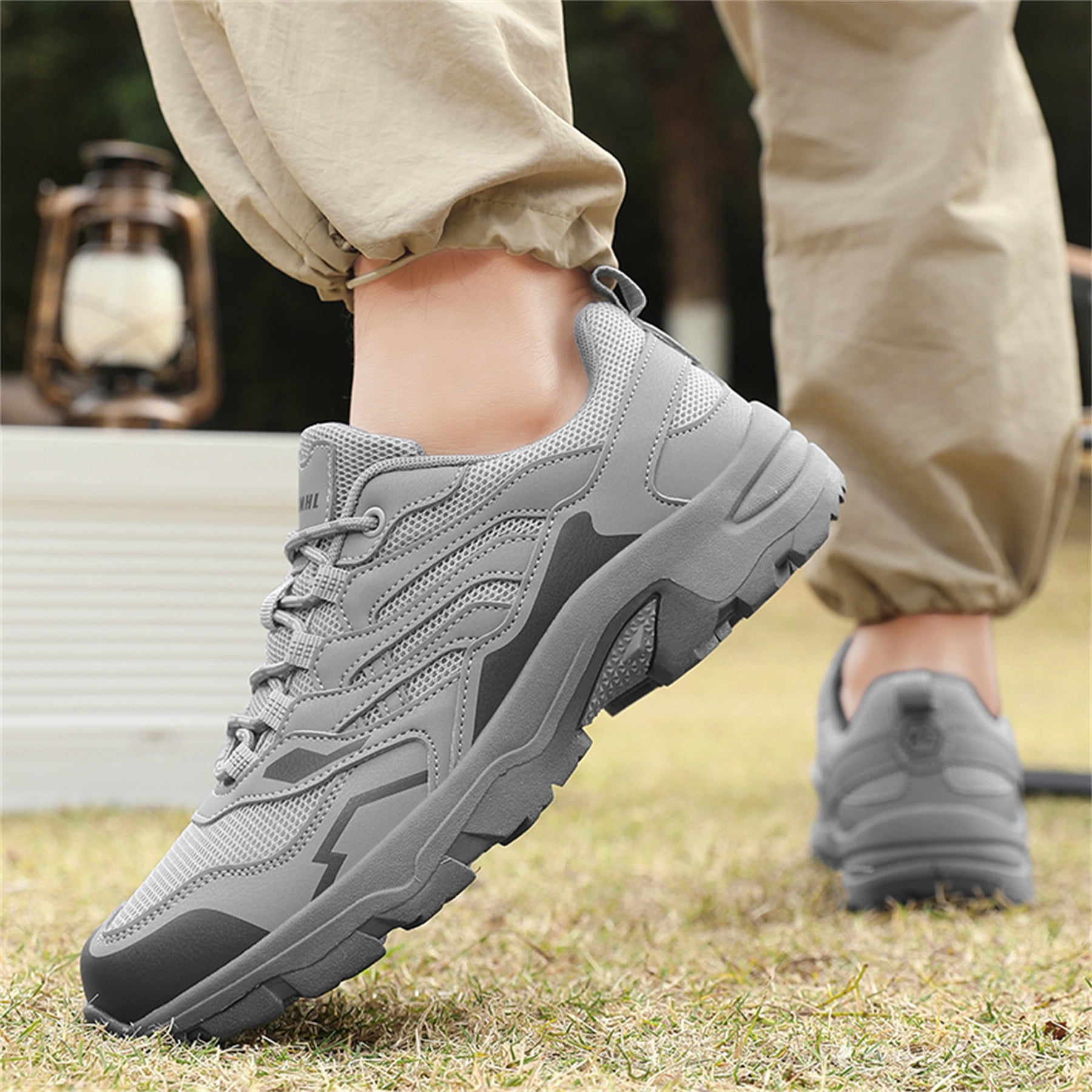YOURDIARY Womens Mens Hiking Shoes Comfortable Breathable Anti-Slip Outdoor Sports Shoes