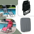 thumbnail image 5 of COVERS&ALL Outdoor Zero Gravity Chair Covers, Made of 18 Oz, 100% UV & Weather-Resistant Cover Max PVC Coated Fabric with Elastic for Snug Fit (33" W x 37" H x 9" D Inches, Grey), 5 of 6
