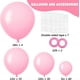 thumbnail image 2 of RUBFAC Pink Balloons 129pcs Light Pink Balloons Different Sizes 18 12 10 5 Inch Pastel Pink Balloons for Happy Birthday Wedding Anniversary Baby Showe, 2 of 4