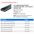 thumbnail image 2 of Air Conditioning Multi Rib Belt - Compatible with 2009 - 2013 Chevy Silverado 1500 2010 2011 2012, 2 of 2