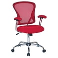 thumbnail image 2 of Porch & Den  Danziger Mesh Task Chair Pink, 2 of 5