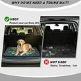 thumbnail image 4 of DISNIMO Dragonfly Flower Print Car Trunk Liner for Dogs 29" x 39" Scratch-Proof Dog Trunk Cover All Weather SUV Cargo Mat Non-Slip Backing Trunk Protector Mat, 4 of 7