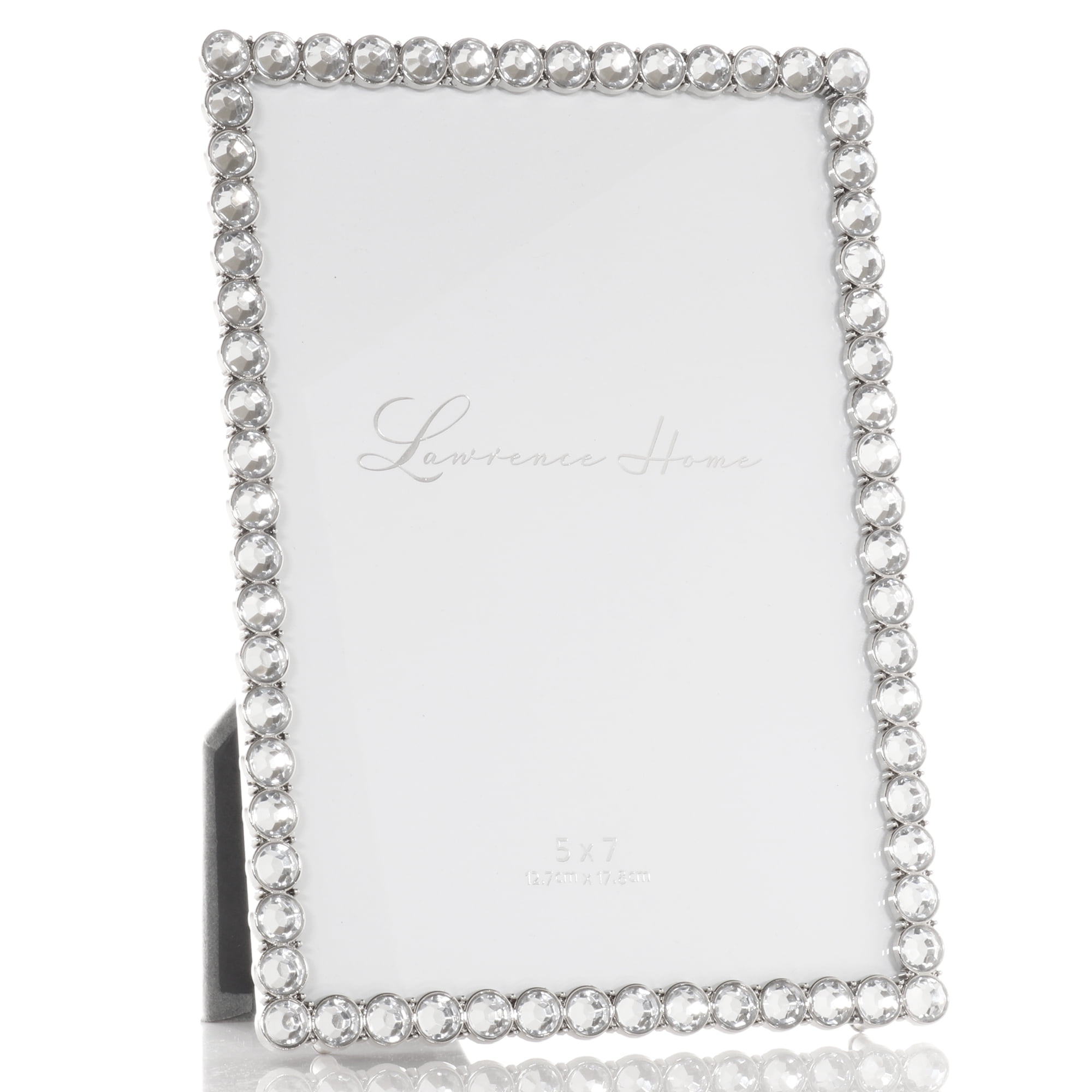5x7 Silver Metal Sparkle Frame - Clear Brilliance
