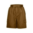 thumbnail image 2 of Summer Shorts For Women High Waist Drawstring Casual Short Pants with Pockets S-3XL, 2 of 4
