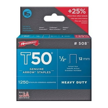 Arrow Fastener 50824 / 508 1/2 Inch Hd Staple 1250 Pack (Case of 4)