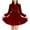 01 Red, variant on Fewfanhot Dresses for Women Elegant Classy Long Sleeve Corduroy Dress Above Knee A-Line V Neck Fall Spring Short Work Dress