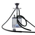 thumbnail image 3 of Kit De Cachimba Acrílica, Cachimba De Tubo Doble Acrílica Cuadrada Portátil Con Luz Led Y Cuenco De Cachimba De Silicona, Accesorios Para Cachimba matsuzay HA036236-00, 3 of 6