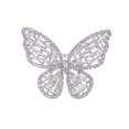 thumbnail image 1 of Cubic Zirconia Butterfly Ring for Women Adjustable Sparkling Butterfly Ring - White, 1 of 7
